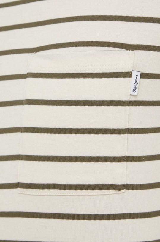 Pepe Jeans longsleeve bawełniany Costa beżowy PM509209