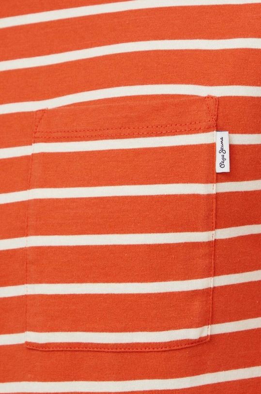 Pepe Jeans longsleeve din bumbac Costa PM509209 portocaliu