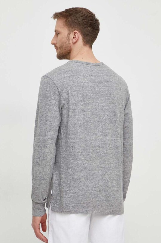 Oblečení Bavlněné tričko s dlouhým rukávem Pepe Jeans CALEM PM509215 šedá