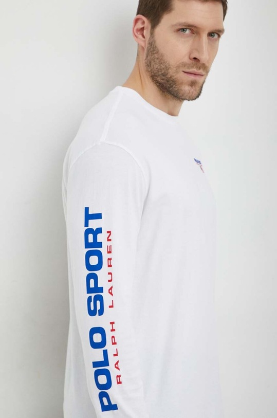 Polo Ralph Lauren longsleeve bawełniany biały 710814128