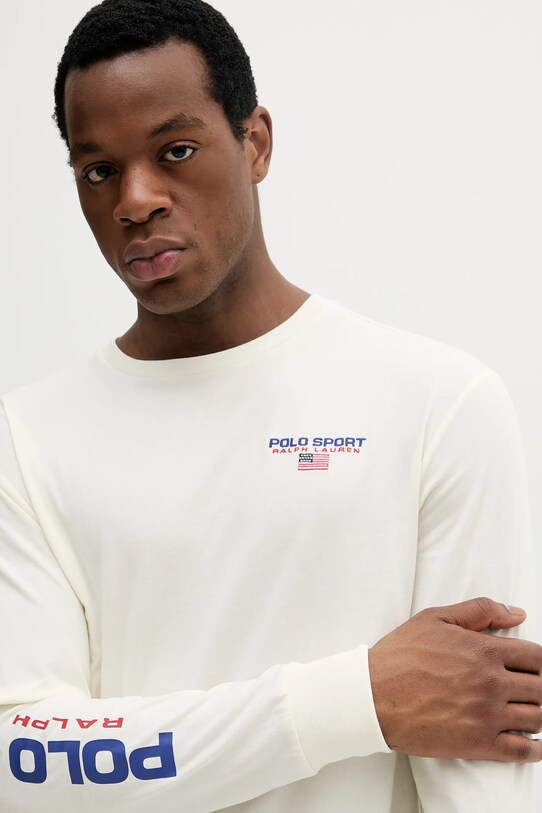 Polo Ralph Lauren pamut hosszúujjú bézs 710814128