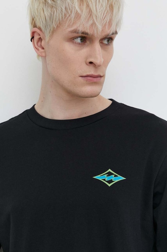 Billabong longsleeve bawełniany czarny ABYZT02290