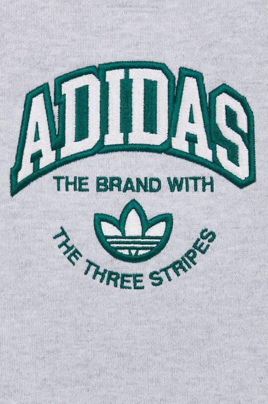 Хлопковая кофта adidas Originals IS0241 серый