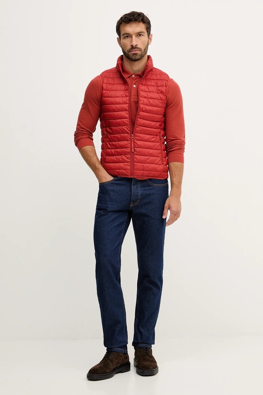United Colors of Benetton longsleeve bawełniany 3089J3204 pomarańczowy AW25