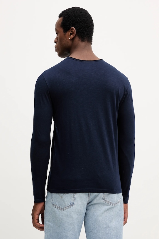 Îmbrăcăminte United Colors of Benetton longsleeve din bumbac 3JE1J19A9 bleumarin