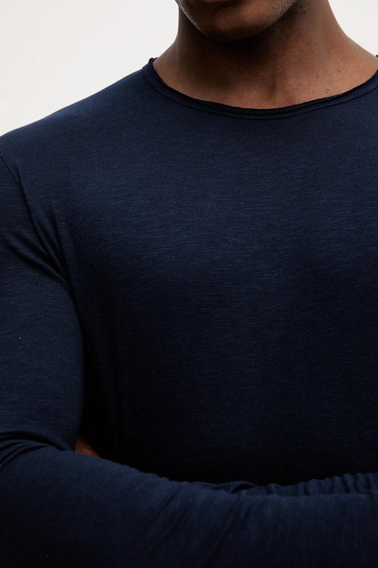 United Colors of Benetton longsleeve bawełniany 3JE1J19A9 granatowy