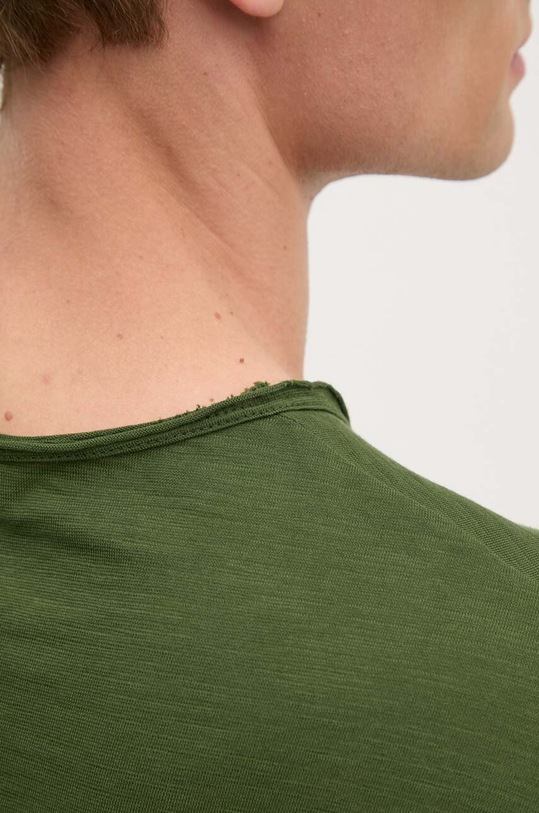 United Colors of Benetton longsleeve din bumbac 3JE1J19A9 verde