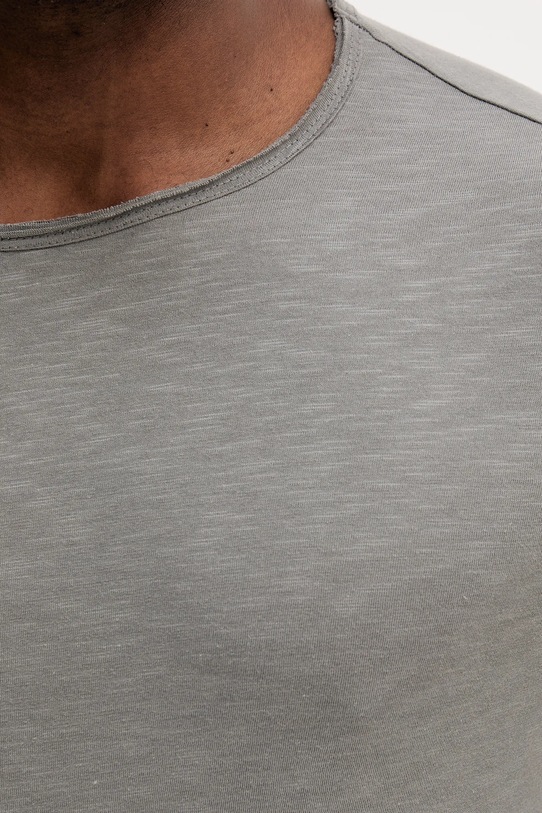 United Colors of Benetton longsleeve din bumbac 3JE1J19A9 gri