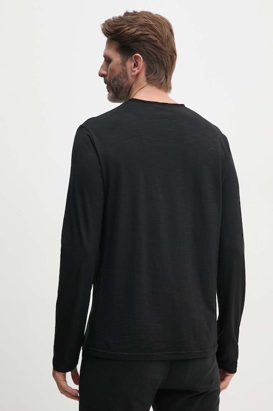 Одежда Хлопковый лонгслив United Colors of Benetton 3JE1J19A9 чёрный