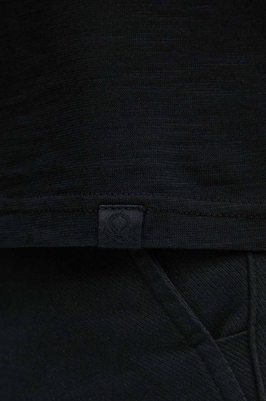 Хлопковый лонгслив United Colors of Benetton 3JE1J19A9 чёрный