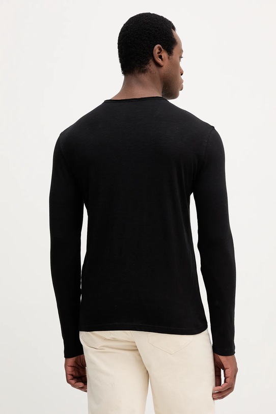Îmbrăcăminte United Colors of Benetton longsleeve din bumbac 3JE1J19A9 negru