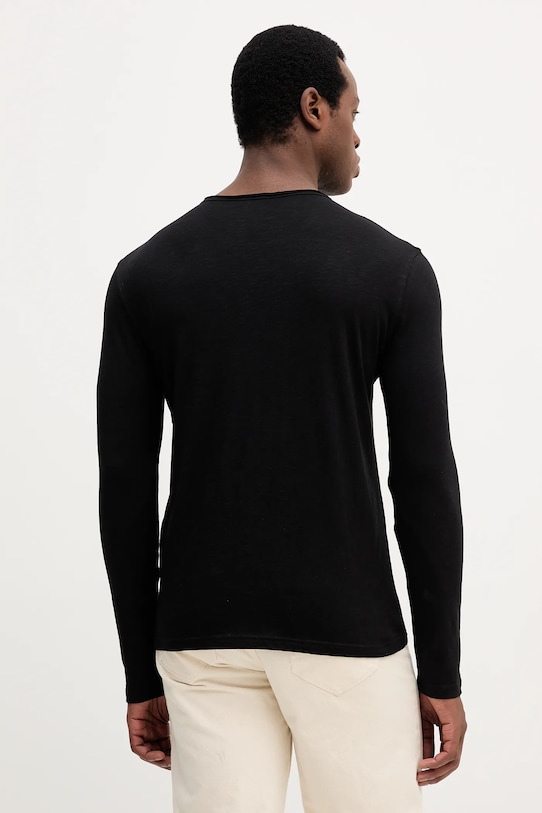 Odzież United Colors of Benetton longsleeve bawełniany 3JE1J19A9 czarny