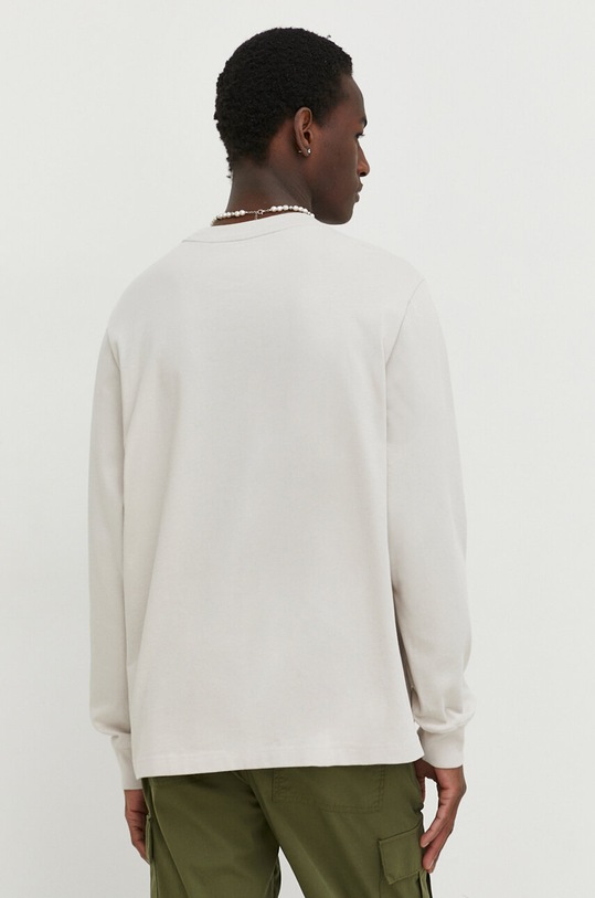 Ρούχα Βαμβακερή μπλούζα με μακριά μανίκια Abercrombie & Fitch KI124.4101.110 μπεζ