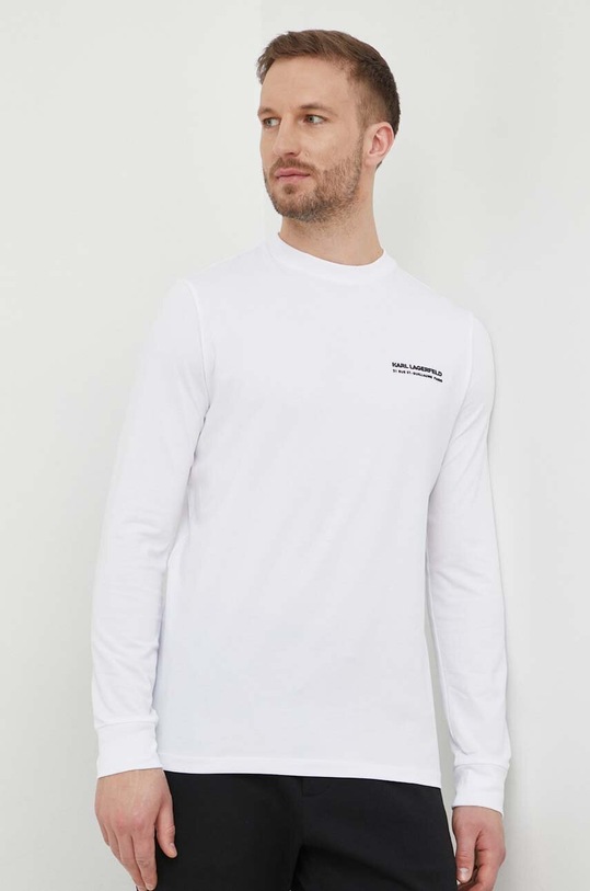 Karl Lagerfeld longsleeve print alb 534221.755025