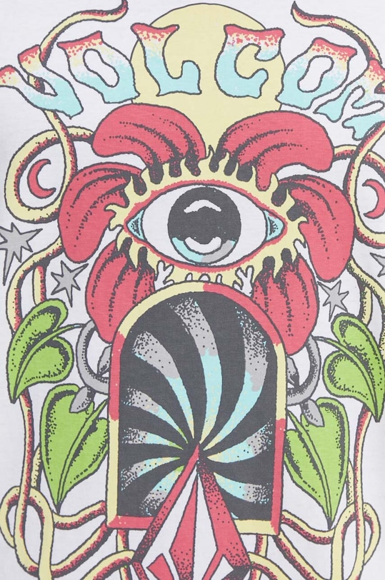 Volcom longsleeve bawełniany biały A3612406