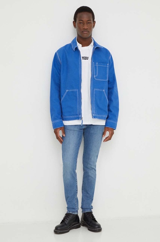 Bavlnené tričko s dlhým rukávom Levi's 16139 biela AW24