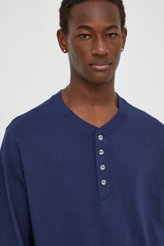 Oblečení Bavlněné tričko s dlouhým rukávem Levi's A7278 námořnická modř