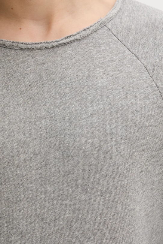 American Vintage top a maniche lunghe in cotone MSON24GE24 grigio