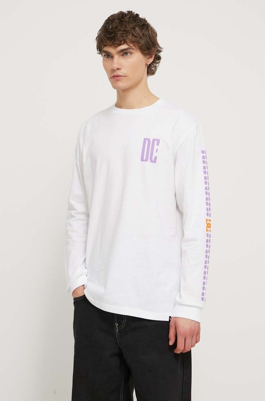Odzież DC longsleeve bawełniany ADYZT05371 biały