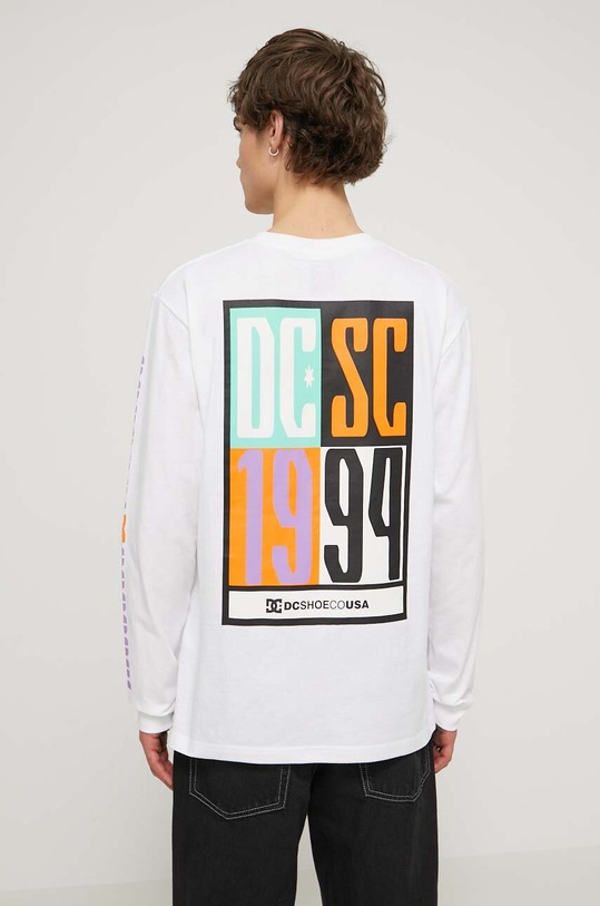 DC longsleeve bawełniany biały ADYZT05371