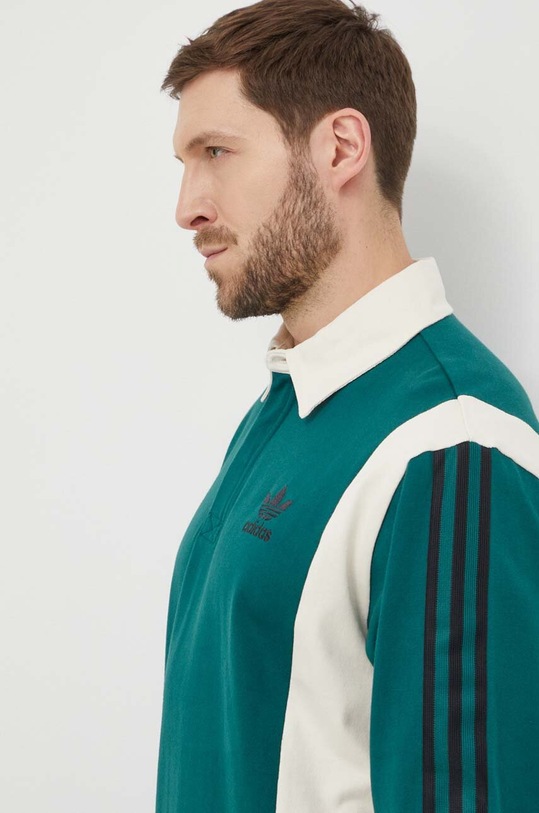 adidas Originals top a maniche lunghe in cotone verde IU0210