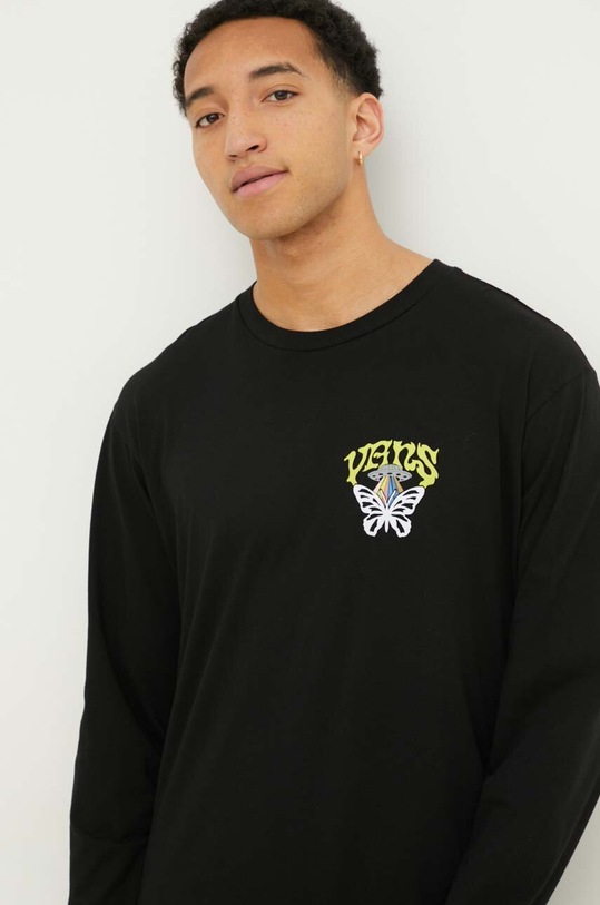 Odzież Vans longsleeve bawełniany VN000G4CBLK1 czarny