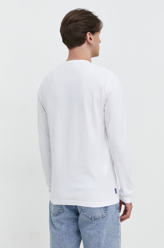 Дрехи Памучна блуза с дълги ръкави Superdry M6010729A.01C бял