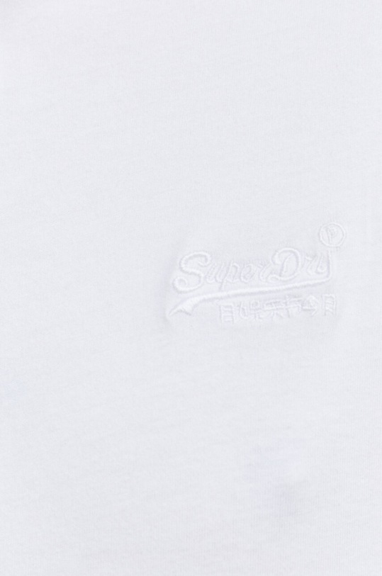 Superdry longsleeve din bumbac M6010729A.01C alb