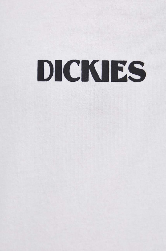 Bavlněné tričko s dlouhým rukávem Dickies TIMBERVILLE TEE LS DK0A4YRB bílá