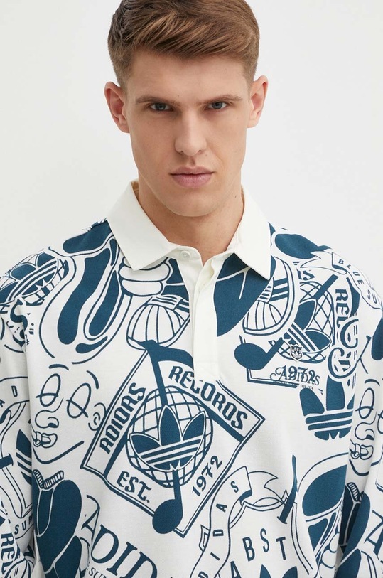 adidas Originals longsleeve din bumbac bej IN2599