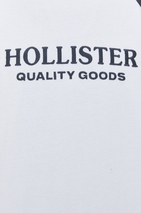 Βαμβακερή μπλούζα με μακριά μανίκια Hollister Co. KI323.4007.901 γκρί