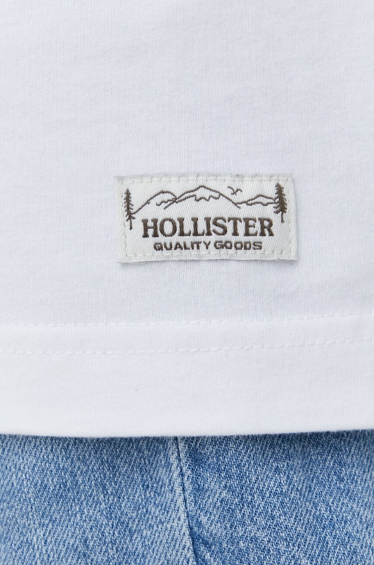 Βαμβακερή μπλούζα με μακριά μανίκια Hollister Co. KI323.4007.901