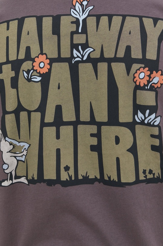 Hollister Co. longsleeve bawełniany fioletowy KI323.4037.631
