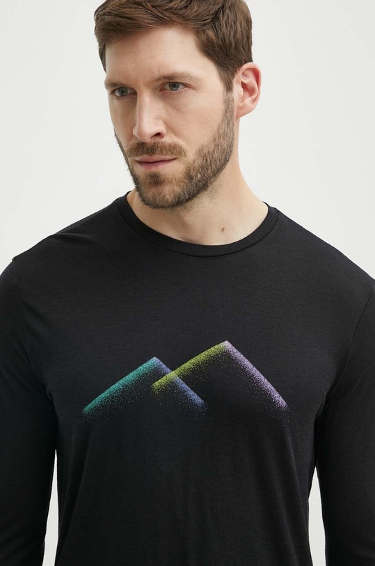 Icebreaker longsleeve sportowy Merino 150 Tech Lite III czarny IB0A56WJ0011