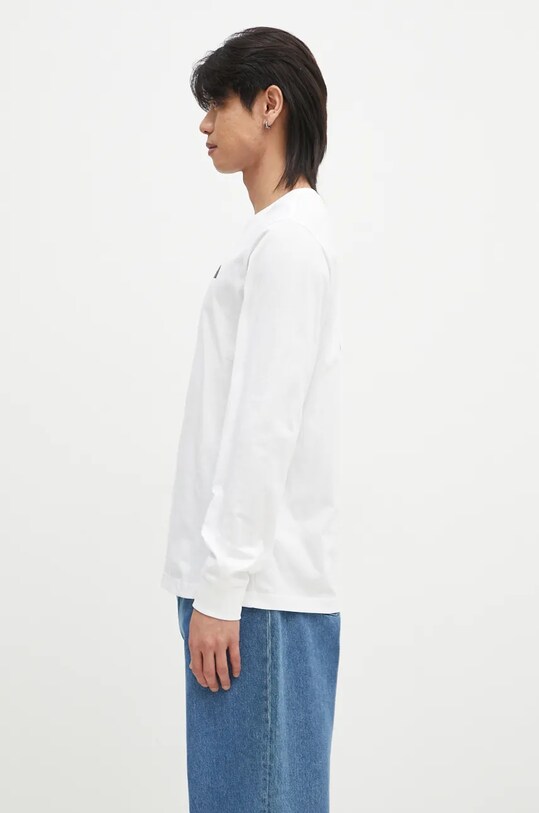 The North Face longsleeve din bumbac M L/S Redbox Tee NF0A87NNFN41 bej AW24