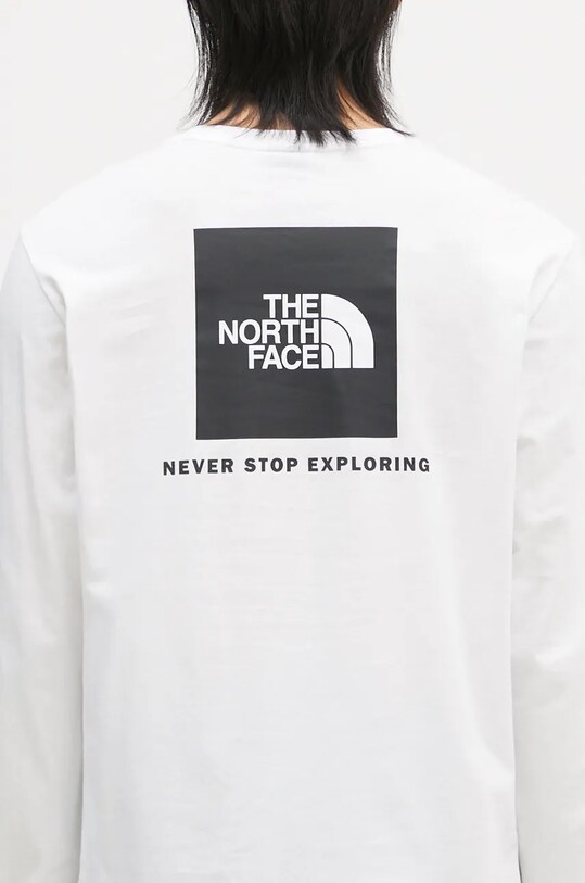Îmbrăcăminte The North Face longsleeve din bumbac M L/S Redbox Tee NF0A87NNFN41 bej