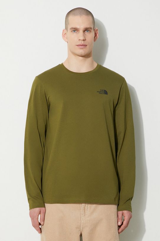 The North Face longsleeve M L/S Simple Dome Tee print verde NF0A87QNPIB1