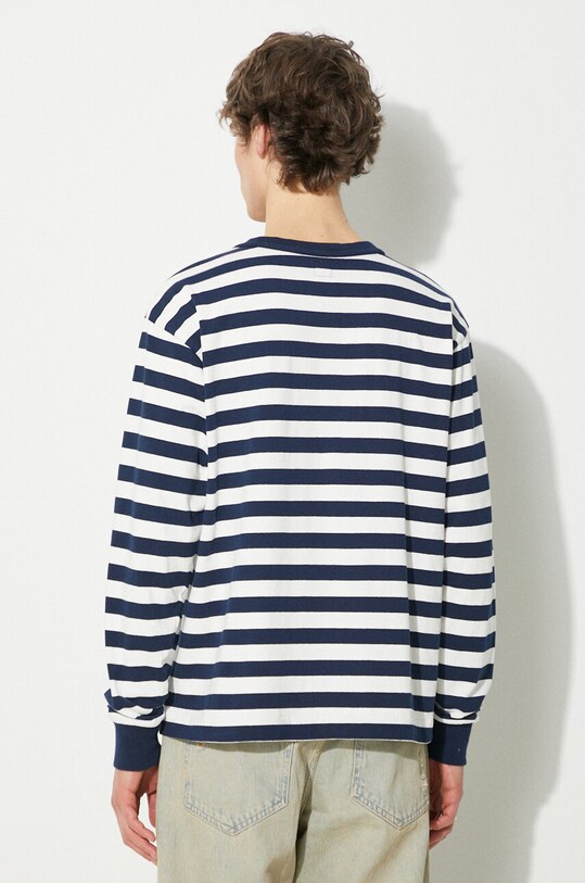 Îmbrăcăminte Human Made longsleeve din bumbac Graphic Longsleeve HM27CS018 bleumarin