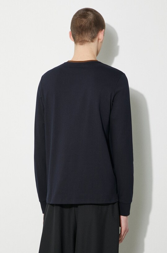 Clothing Fred Perry cotton longsleeve top Twin Tipped T-Shirt M9602.M68 navy