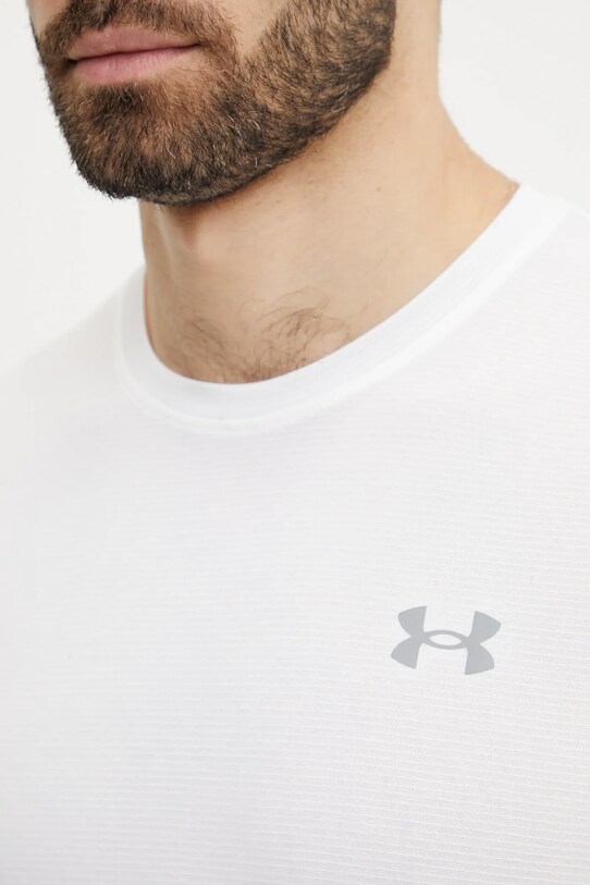 Блуза с дълги ръкави за бягане Under Armour Streaker 1382584 бял
