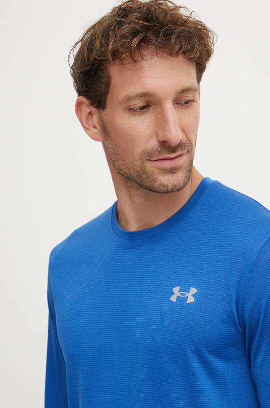 Under Armour longsleeve pentru alergare Streaker albastru 1382584