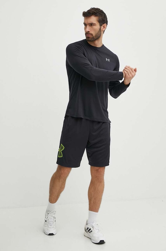Under Armour longsleeve pentru alergare Streaker 1382584 negru SS25