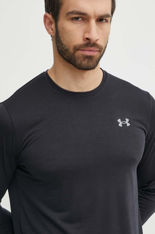 Under Armour longsleeve pentru alergare Streaker negru 1382584