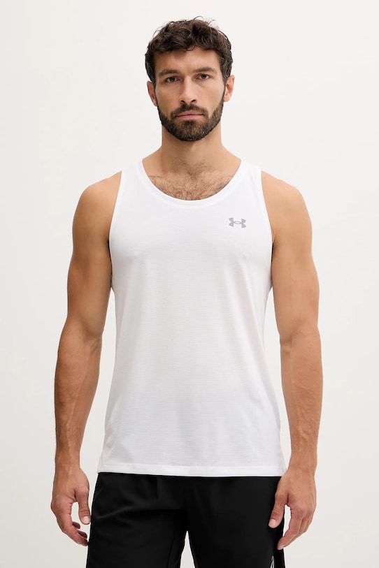 Bežecké tričko Under Armour Streaker jednofarebný biela 1382585