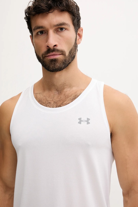 Under Armour t-shirt do biegania Streaker biały 1382585