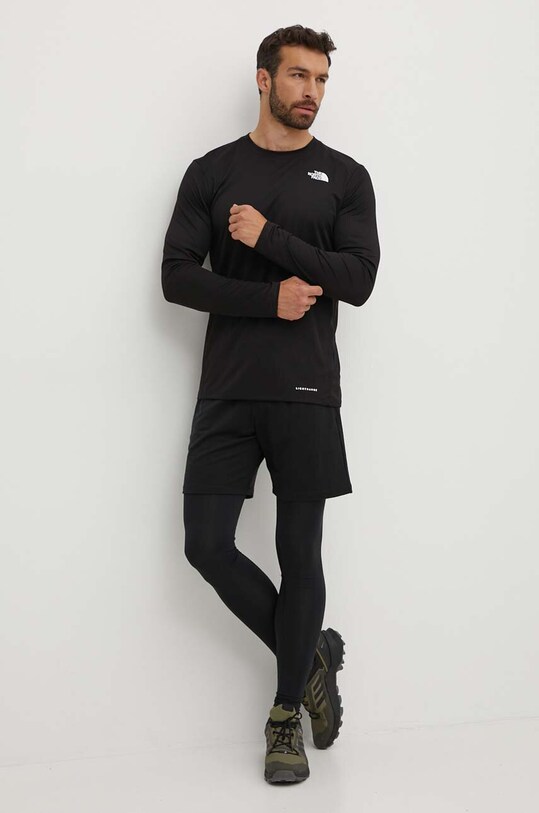 Športna majica z dolgimi rokavi The North Face Shadow NF0A87TVJK31 črna SS25