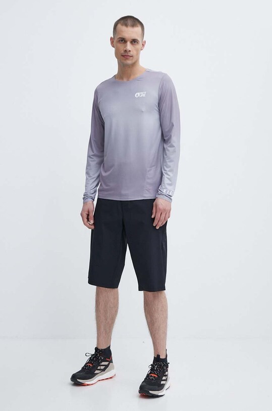 Спортивный лонгслив Picture Osborn Printed MTS1074 фиолетовой SS24
