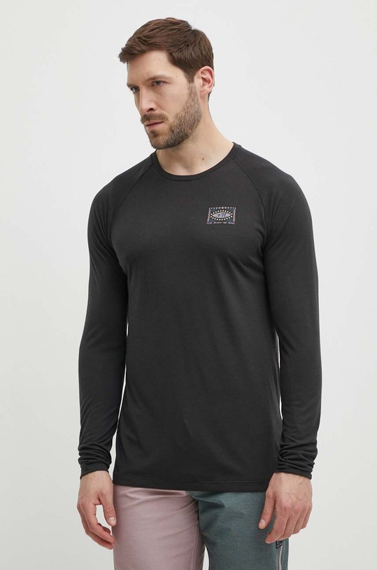 Picture longsleeve Maribo print negru MTS1131