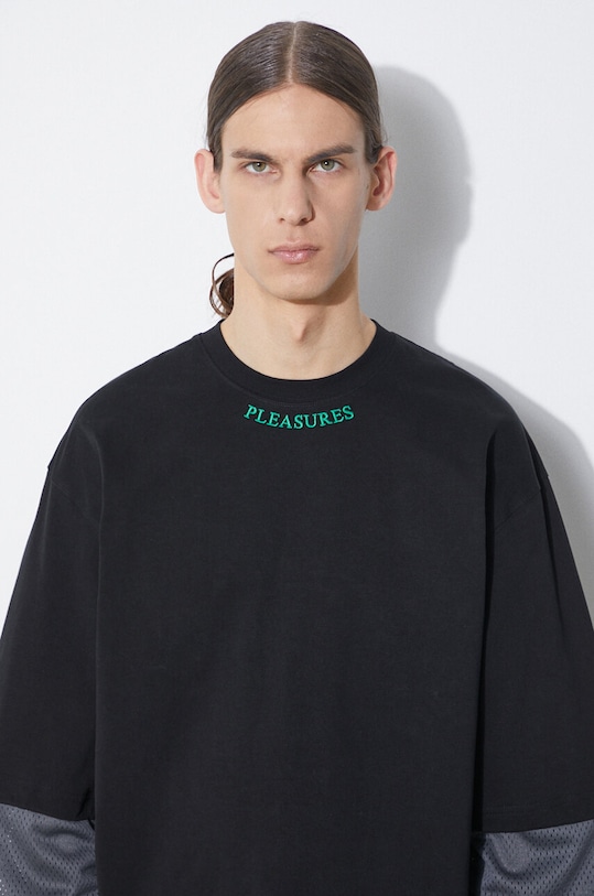 PLEASURES longsleeve shirt Furniture Long Sleeve black P24SP033.BLACK