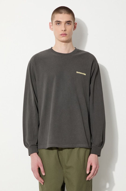 Abbigliamento thisisneverthat camicia a maniche lunghe Flame Onyx TN241TTSLT03 grigio